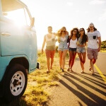 Hipster on a roadtrip